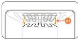 SAMSUNG NQ70M9770DM - Changing the oven light (Lower oven only) - 2