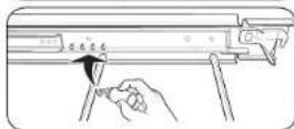 SAMSUNG NQ70M9770DM - To lubricate the slides of the gliding rack - 4