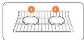 SAMSUNG NQ70M9770DM - Rack and pan placement - 1