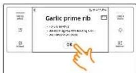 SAMSUNG NQ70M9770DM - Cooking tips in the favorite recipes or gourmet cook mode - 1