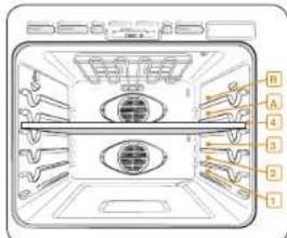 SAMSUNG NQ70M9770DM - Lower oven rack positions with divider (twin mode) - 1