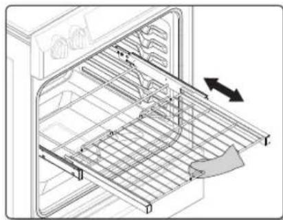 SAMSUNG NE58F9710WS - Installing the Gliding rack - 2