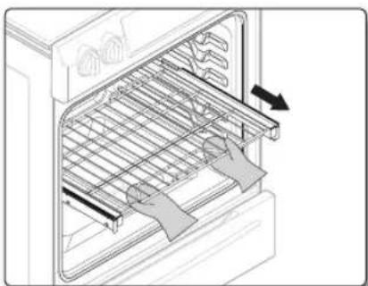 SAMSUNG NE58F9710WS - Retrait de la grille coulissante - 1