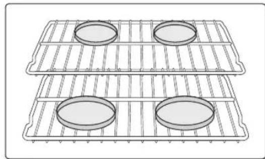 SAMSUNG NE58F9710WS - Emplacement de la grille et de la poèle - 2
