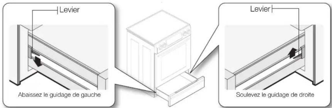 SAMSUNG NE58F9710WS - Comment retirer le tiroir chauffe-plat ? - 1