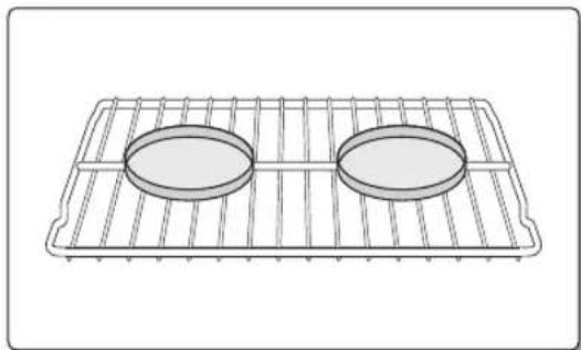SAMSUNG NE58F9710WS - Emplacement de la grille et de la poèle - 1