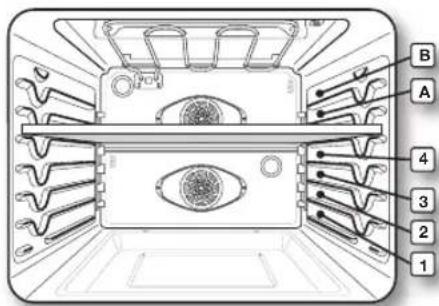 SAMSUNG NE58F9710WS - Oven rack positions with partition (twin mode) - 1