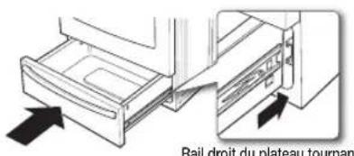 SAMSUNG NE58F9710WS - Comment remetre le tiroir chauffe-plat en place ? - 1