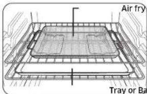SAMSUNG NE63A6511SS - How to set the oven for Air Fry mode - 1