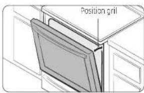 SAMSUNG NE63A6511SS - Comment régler le four pour la cuisson au gril ? - 1