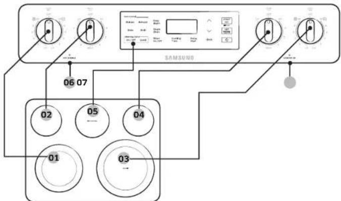 SAMSUNG NE59K3310SS - Cooktop cooking - 1