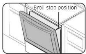 SAMSUNG NE59K3310SS - Broil stop position - 1