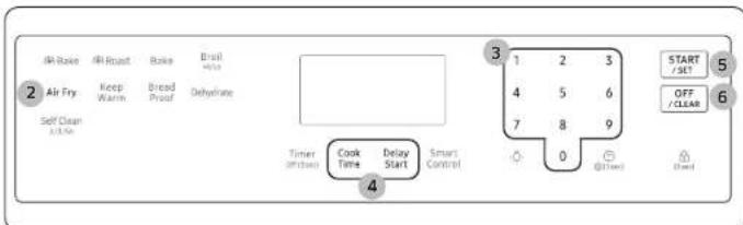 SAMSUNG NX60A6511SS - How to set the oven for Air Fry mode - 1