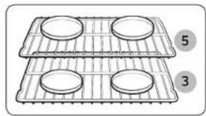 SAMSUNG NX60A6511SS - Uso de multipes parrillas de horno - 1