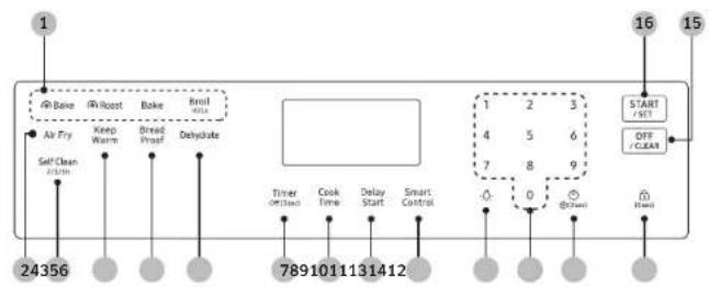 SAMSUNG NX60A6511SS - Panel de control - 1