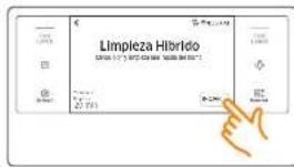 SAMSUNG NV51M9770SS - Cómo hacer funcionar un ciclo de limpieza híbrida - 1