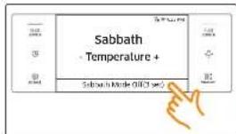 SAMSUNG NV51M9770SS - Using the Sabbath feature - 5