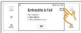 SAMSUNG NV51M9770SS - Conseils de cuisson en mode Recettes favorites ou Gourmet Cook - 1