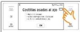 SAMSUNG NV51M9770SS - Sugerencias de cocción del modo de recetas favoritas o cocción gourmet - 1