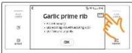 SAMSUNG NV51M9770SS - Cooking tips in the favorite recipes or gourmet cook mode - 1