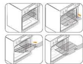 SAMSUNG NV51M9770SS - Remise en place des grilles - 1