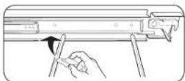 SAMSUNG NV51M9770SS - To lubricate the slides of the gliding rack - 2