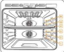 SAMSUNG NV51M9770SS - Upper oven rack positions with divider (twin mode) - 1