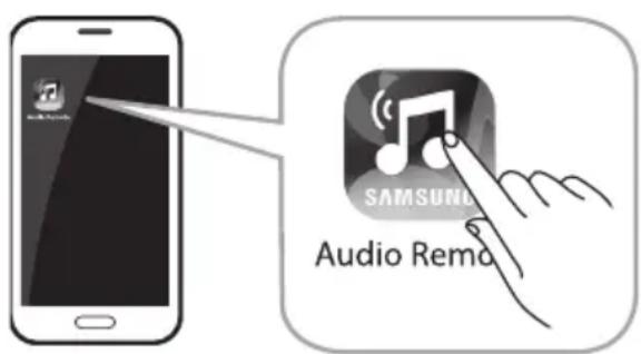 SAMSUNG HWKM36 - ▶ Launching the Samsung Audio Remote App - 1