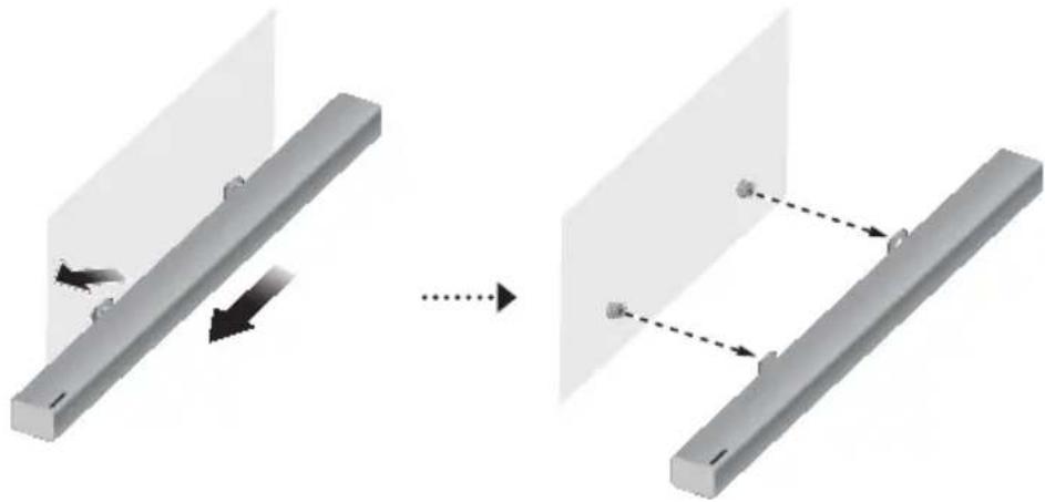 SAMSUNG HWKM36 - DETACHING THE SOUNDBAR FROM THE WALL - 1