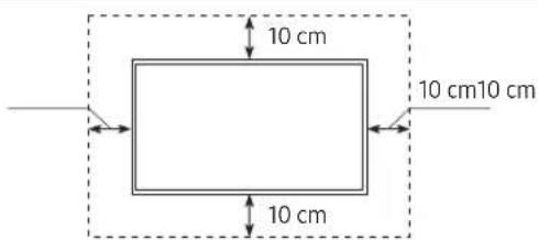 SAMSUNG UE43TU7075U - Ventilation adaptée de votre téléviseur - 2