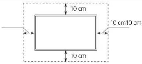 SAMSUNG UE43TU7075U - Sørg for korrekt ventilation til dit tv - 2