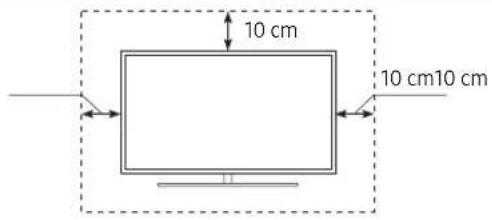 SAMSUNG UE55TU7075U - Television ilmankierron takaaminen - 1