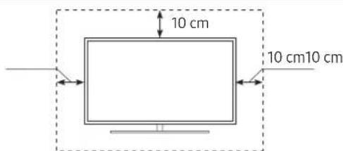 SAMSUNG UE55TU7105K - Ventilation adaptée de votre téléviseur - 1