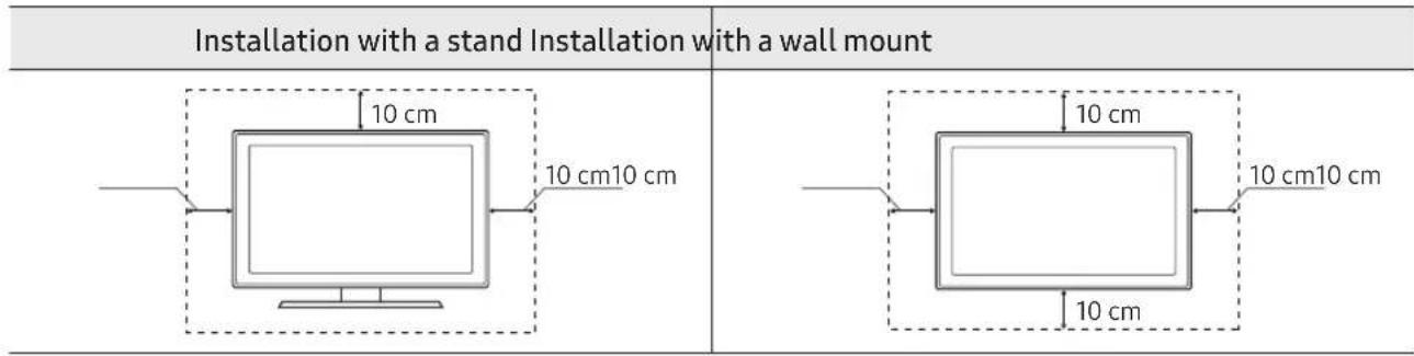 SAMSUNG UE55NU6035K - Providing proper ventilation for your TV - 1