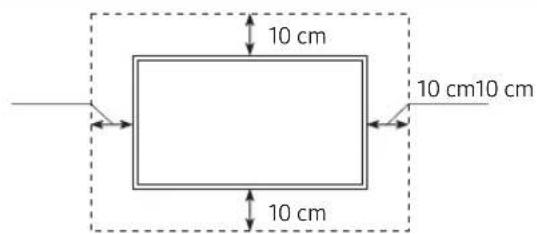 SAMSUNG UE50RU7455U - Ventilation adaptée de votre téléviseur - 2