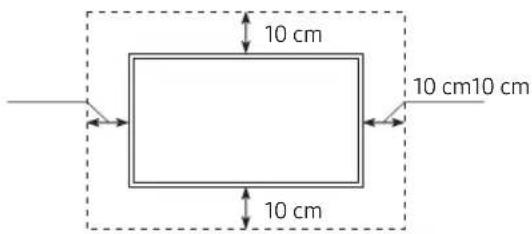 SAMSUNG UE50RU7455U - Providing proper ventilation for your TV - 2