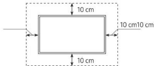 SAMSUNG UE50RU7445U - Television ilmankierron takaaminen - 2