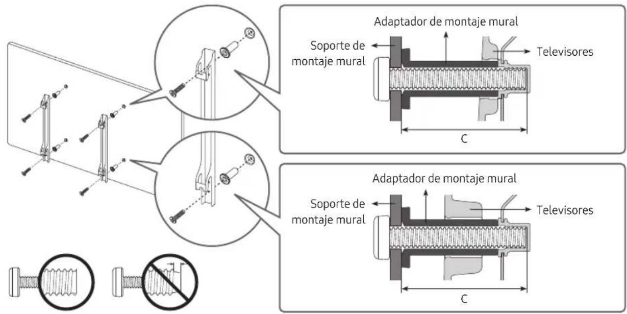 SAMSUNG UE50RU6025K - Instalación del televisor en una pared - 2