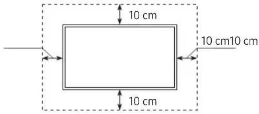 SAMSUNG UE50RU6025K - Fornecimento de ventilação adequada para o televisor - 2