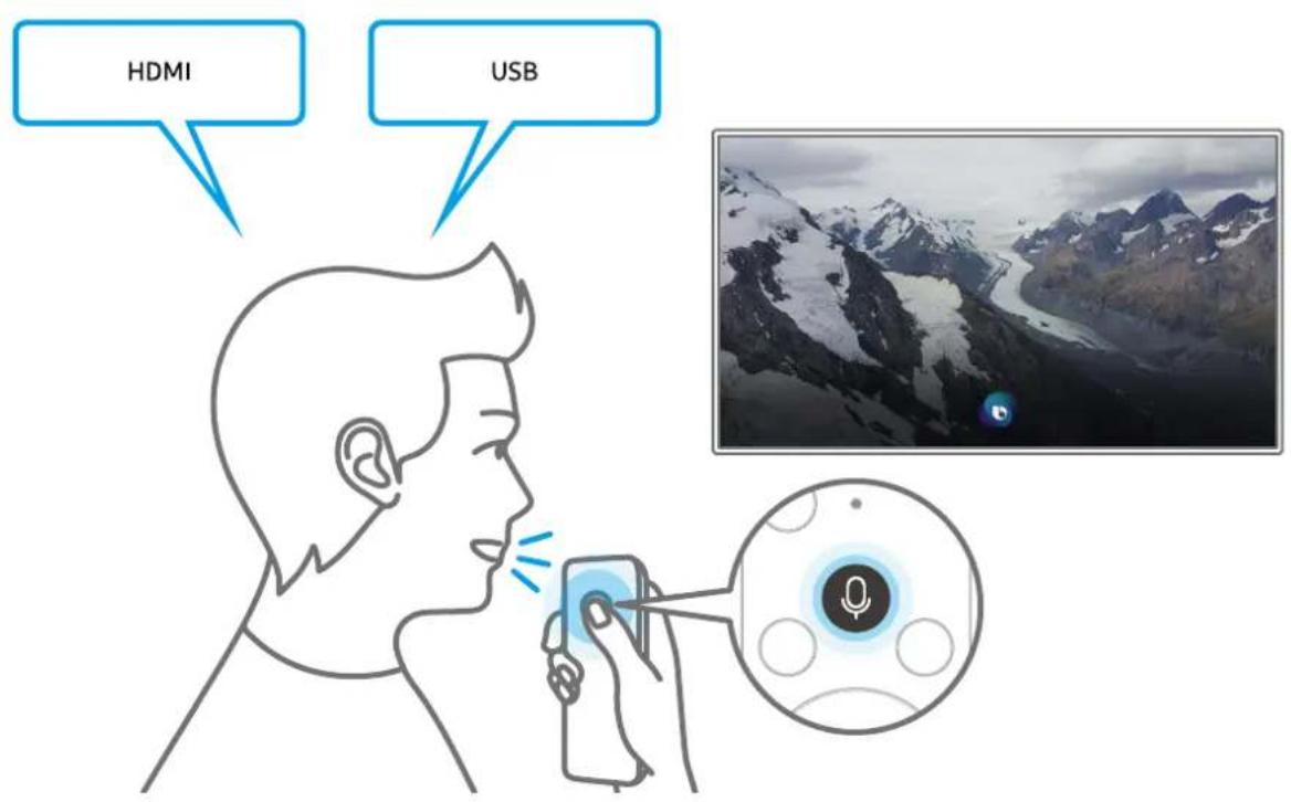 SAMSUNG UE55RU8005U - Démarrage de bixby à l'aide des touches de la samsung smart remote - 1