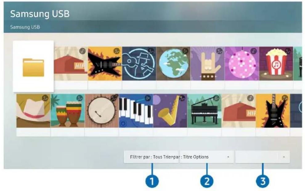 SAMSUNG UE55RU8005U - Lecture des images/videos/fichiers musicaux - 4