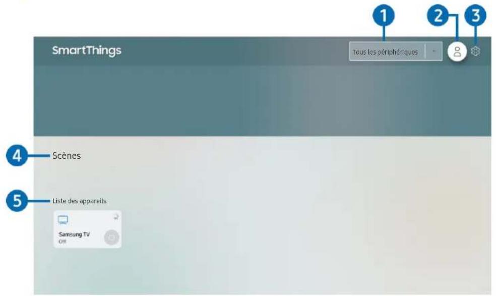 SAMSUNG UE55RU8005U - Utilisation de l'application smartthings - 2