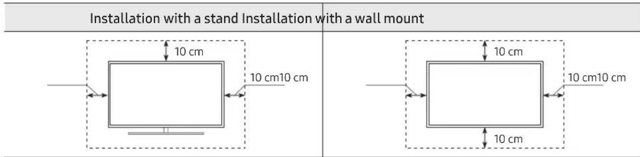 SAMSUNG UE55RU6025K - Providing proper ventilation for your TV - 1