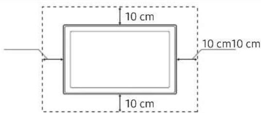 SAMSUNG UE55NU7455U - Sorg for correkt ventilation til dit tv - 2