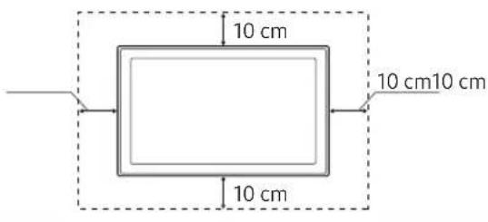 SAMSUNG UE65NU8055T - Providing proper ventilation for your TV - 2