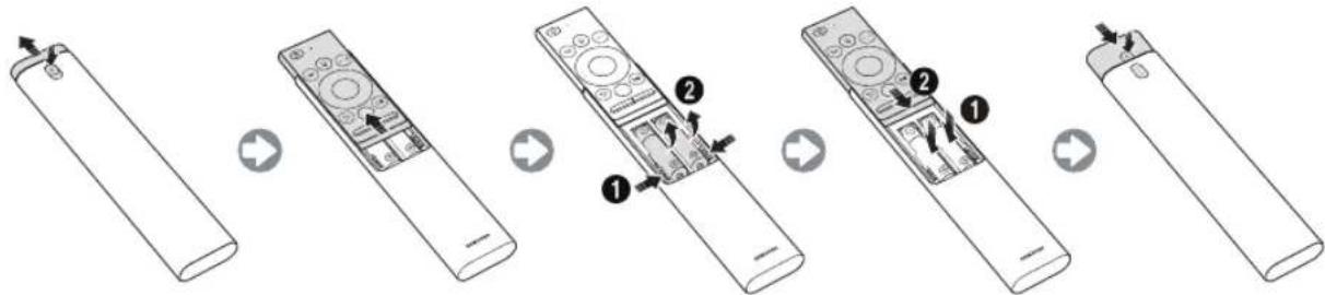 SAMSUNG UE65NU8055T - Sette i batterier i Samsung-smartkontroll - 1