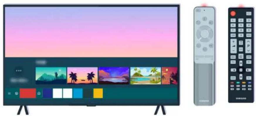 SAMSUNG QE55Q90TAL - Lorsque la télécommande ne fonctionne pas - 12