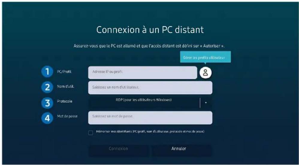 SAMSUNG QA43LS01TBU - Connexion à un ordinateur à distance - 1