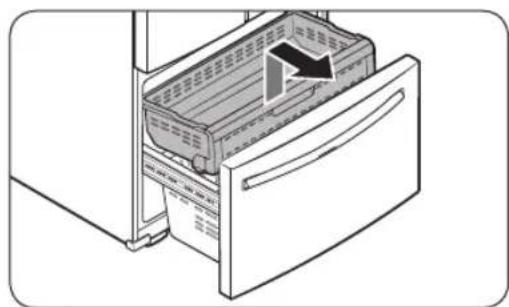 SAMSUNG RF28T5A01SR - To detach the freezer drawer - 1