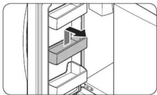 SAMSUNG RF28T5A01SR - Compartimientos de las puertas - 2